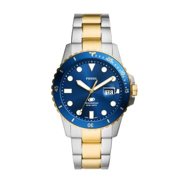 Fossil Men's Fossil Blue Dive Three-Hand Date, Stainless Steel Watch, FS6034