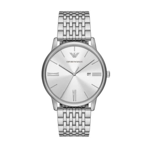 Emporio Armani Three-Hand Date Stainless Steel Watch - AR11599