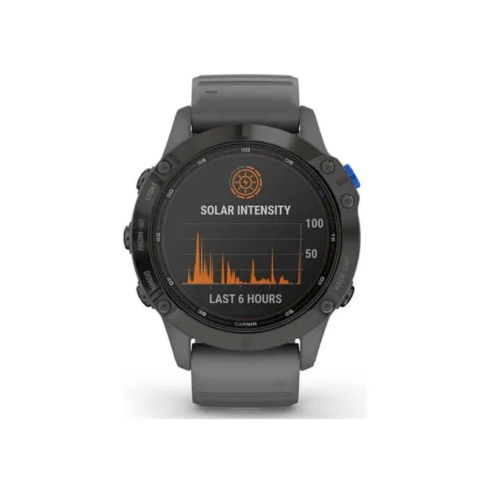 Garmin Fenix 6 Multisport Fitness Watch - Pro Solar Edition, Black