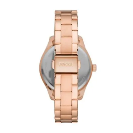 Fossil Rye Multifunction Rose Gold-Tone Stainless Steel Watch-BQ3691