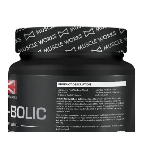 Muscle Works Whey-Bolic 900g Vanilla Ice Cream