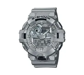 Casio G-Shock Mens 200m Standard – GA-700FF-8ADR (Silver)