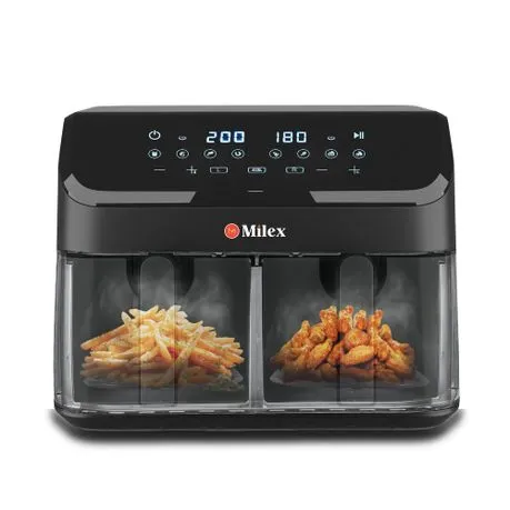 Milex Silver 9L Dual Airfryer - MDA003