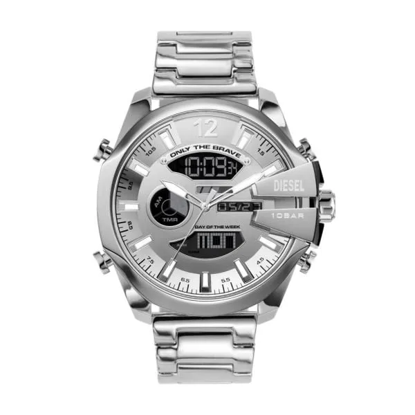 Diesel Men's Mega Chief Ana-Digi, Stainless Steel Watch - DZ4648