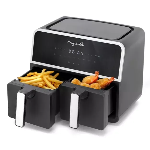 MegaChef Dual 4.5L Digital Electric Air Fryer