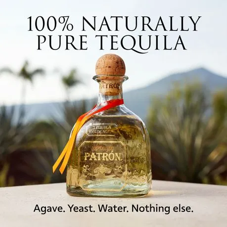 PATRON Reposado Premium Tequila, 40% ABV, 750ml