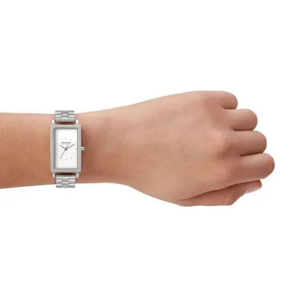 Skagen Women's Hagen Three-Hand Silver Stainless Steel Bracelet Watch - SKW3130