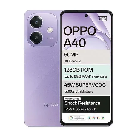 Oppo A40 4G Dual Sim 128GB - Purple