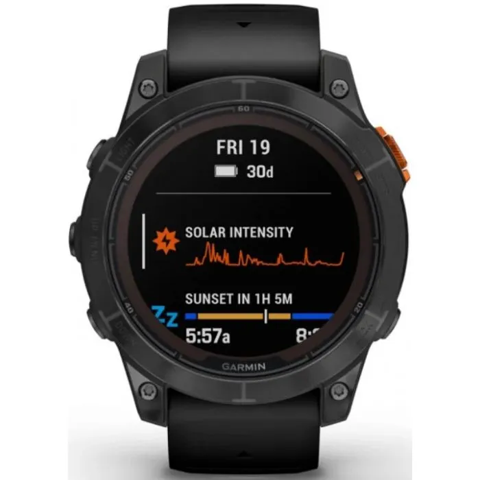 Garmin Fenix 7 Pro Solar Edition Smartwatch - Slate Grey, Black Band