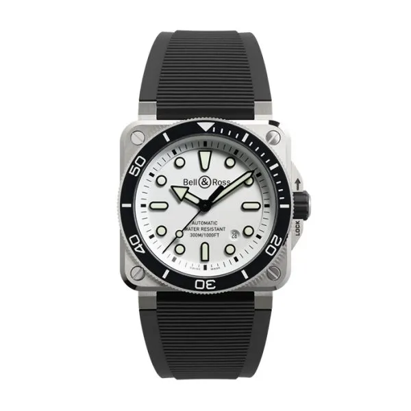 Bell & Ross BR03 Diver Type-A White Stainless Steel Watch