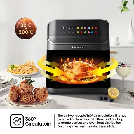 Hisense 6.7L Air Fryer with Digital Touch Control & Cooking Window