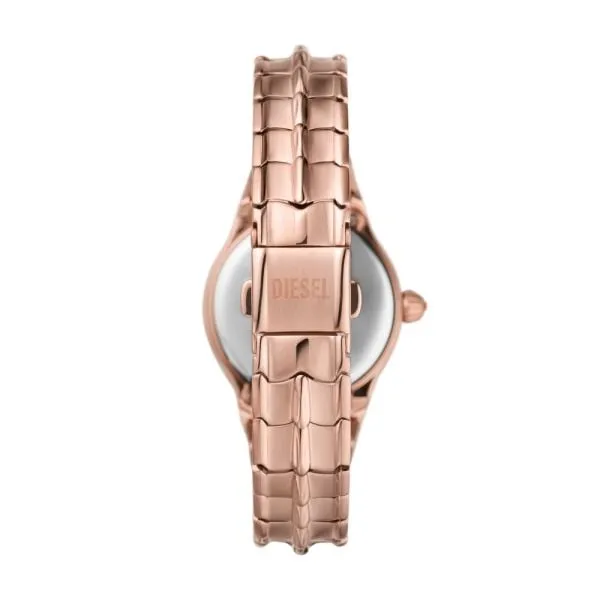 Diesel Women's Vert Three-Hand, Rose Gold-Tone Stainless Steel Watch - DZ5604