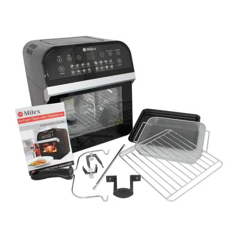 Milex - Digital Hurricane Power AirFryer Oven with Rotisserie 12L