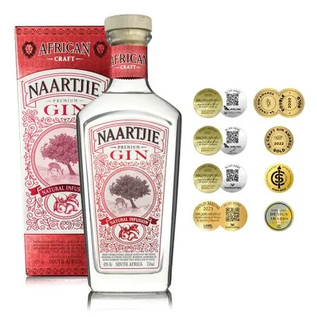 African Craft Gin - Naartjie Infused Premium Gin