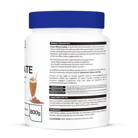 My Wellness Clean Whey Isolate 800g Chocolate