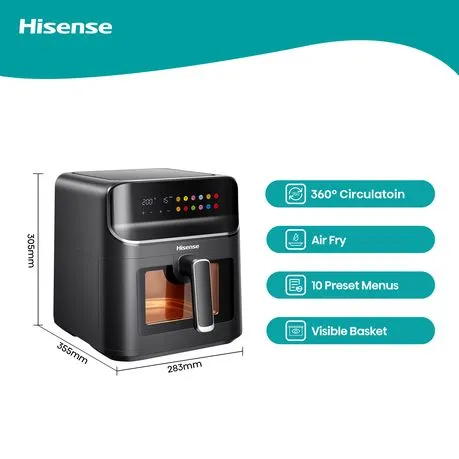 Hisense 6.7L Air Fryer with Digital Touch Control & Cooking Window