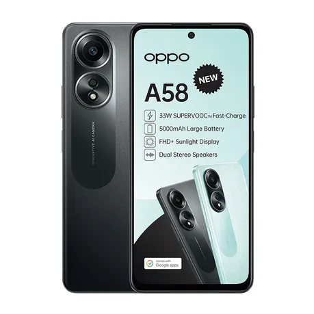 OPPO A58 128GB LTE Dual Sim - Glowing Black