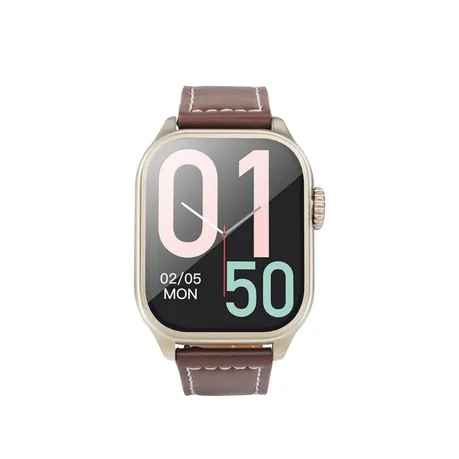 Hoco Y17 Smart Watch For Men - Genuine Leather