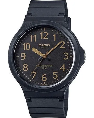 Casio Analog Wrist Watch (Black & Gold)