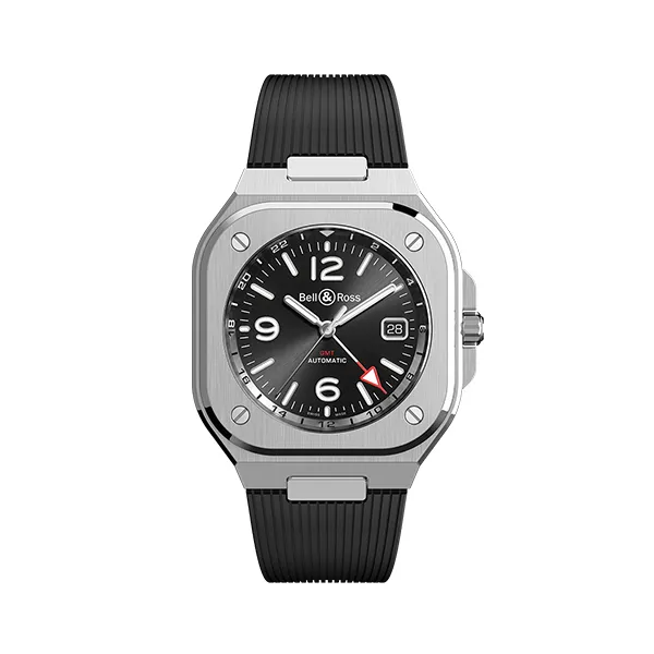 Bell & Ross BR05 Black GMT Stainless Steel Watch