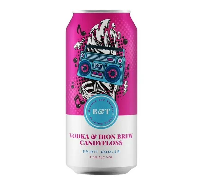 B&T Vodka & Iron Brew Candyfloss (6 X 440ML)