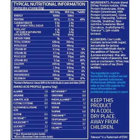 USN BLUELAB 100% Whey 908 g Bar One