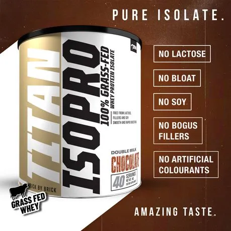 IsoPro 100% Whey Protein Isolate Chocolate - 40 Servings Net Wt.1kg