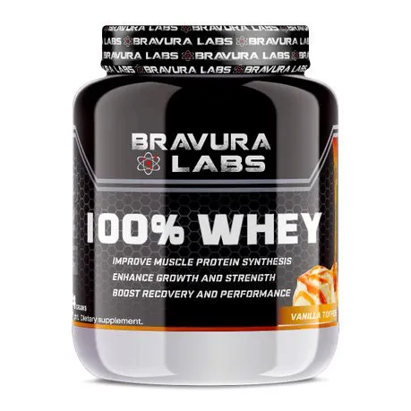 Bravura Labs 100% Whey Protein - Vanilla Toffee - 924g