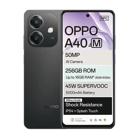 Oppo A40M 4G Dual Sim 256GB - Black