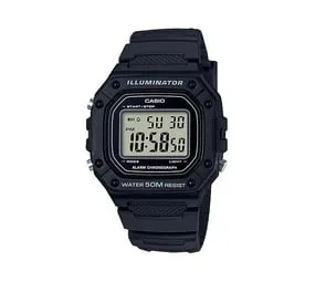 Casio W-218HD-1AVDF Unisex Watch – Stainless Steel Black Case