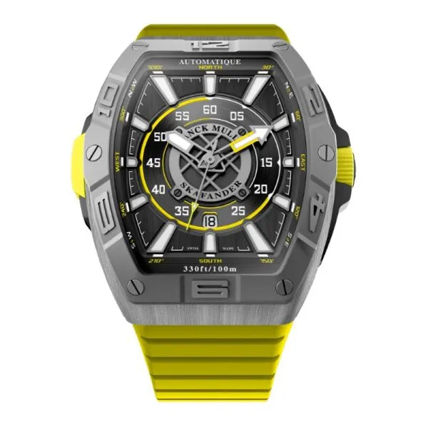 Franck Muller Skafander Black/Yellow Titanium Watch