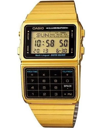 Casio Digital Calculator Watch (Gold)