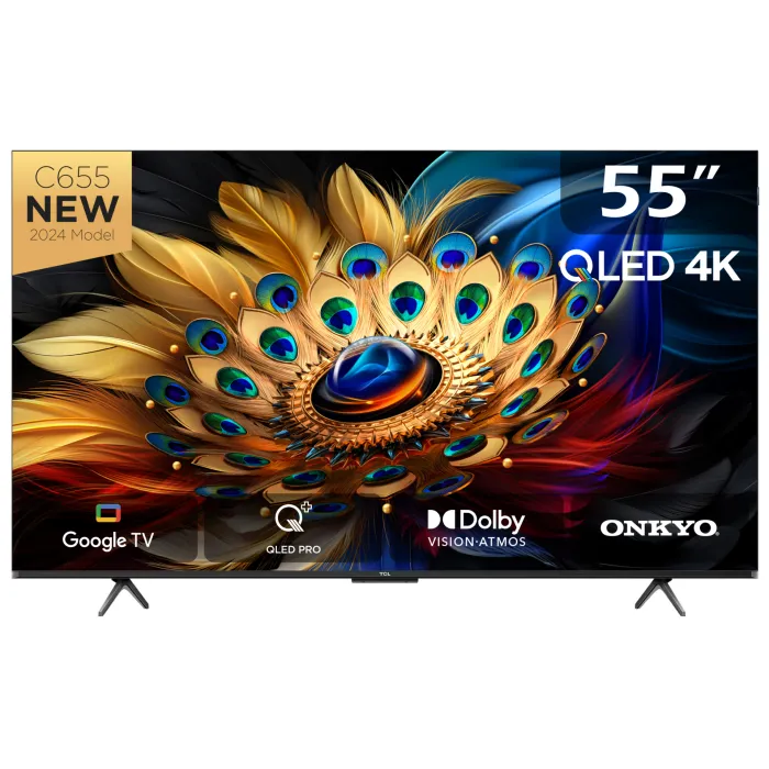 TCL 55-Inch QLED Google TV-55C655