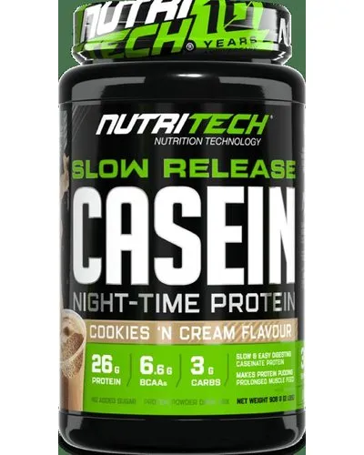 Casein Powder Slow-Release Protein Supplement Cookies & Cream (1kg)