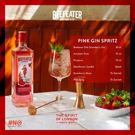 Beefeater Pink Gin Cocktail Kit 750ml
