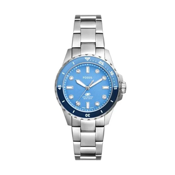 Fossil Women's Fossil Blue Dive Three-Hand - Stainless Steel Watch - ES5353