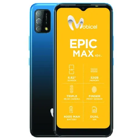 Mobicel Epic Max 32GB LTE Dual Sim - Blue(NL)