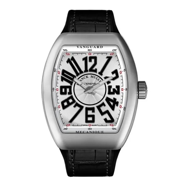 Franck Muller Vanguard 45 Slim White/Black Dial Stainless Steel Watch