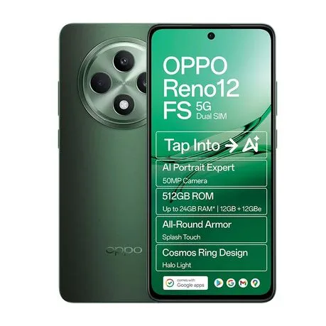 Oppo Reno12 FS 5G Dual Sim 512GB - Olive Green