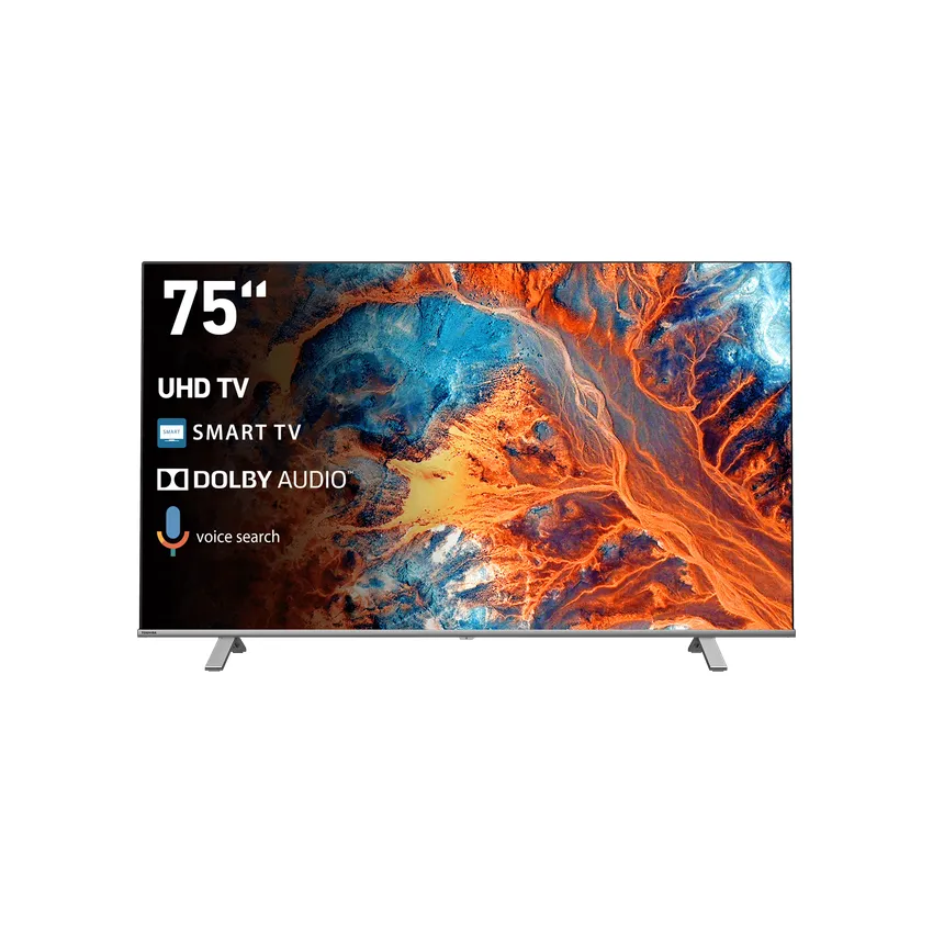 TOSHIBA 75" UHD HDR SMART REGZA ENGINE 4K HIGH DYNAMIC RANGE LED TV