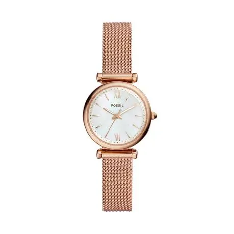 Fossil Carlie Mini Women Rose Stainless Steel Watch