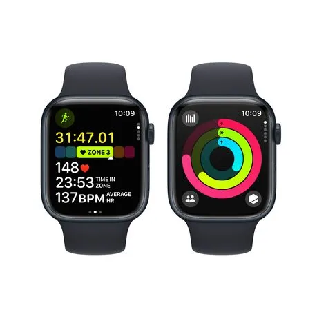 Apple Watch Series 9 GPS+Cellular Aluminium Case with Sport Band (45mm) M/L