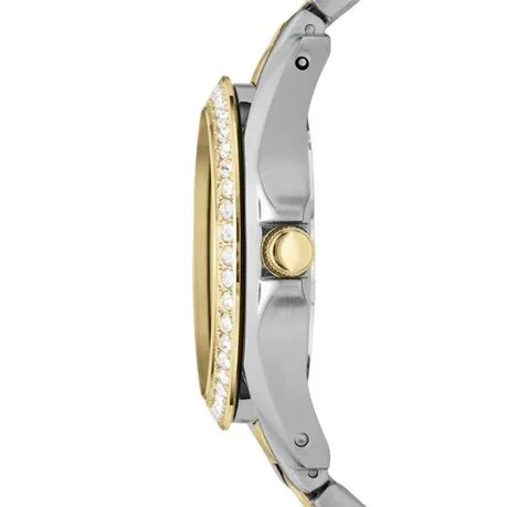 Fossil Ladies Riley Gold & Silver-Tone Stainless Steel Watch - ES3204