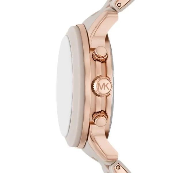 Michael Kors Women's Runway Chronograph, Rose Gold-Tone Stainless Steel Watch - MK7386