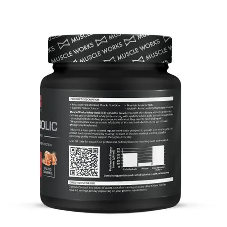 Muscle Works Whey-Bolic 480g Salted Caramel