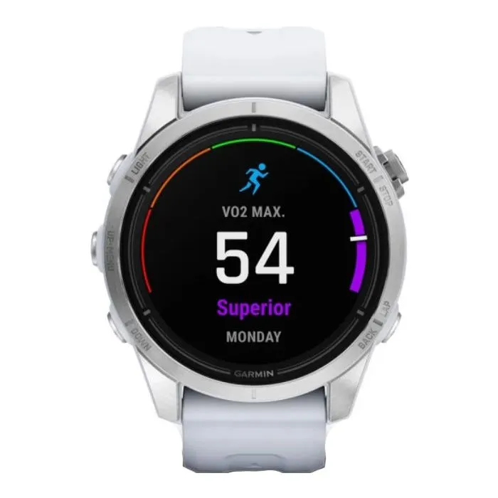 Garmin Epix Pro Gen 2 Standard Edition Smartwatch - 42 Mm, Silver, Whitestone Band