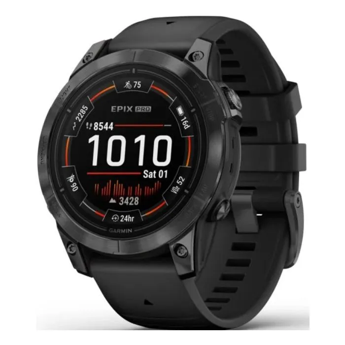 Garmin Epix Pro Gen 2 Standard Edition Smartwatch - 47mm, Slate Gray, Black Band