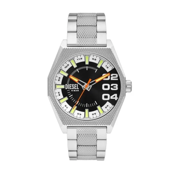 Diesel Scraper Three-Hand Stainless Steel Watch - DZ2172