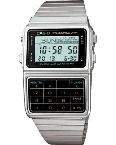 Casio Digital Databank Wrist Watch (Silver and Black)