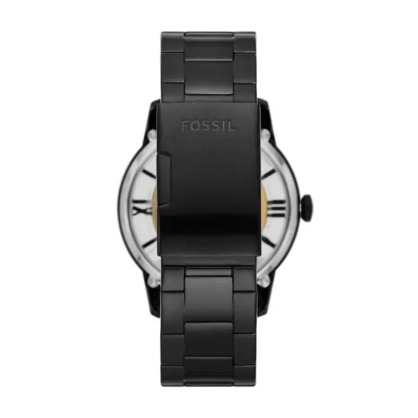 Fossil Men's 44mm Townsman Automatic Black Stainless Steel Watch - ME3197